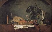 Jean Baptiste Simeon Chardin Instruments oil painting artist